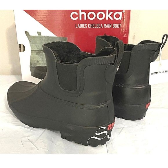 chooka rain boots chelsea